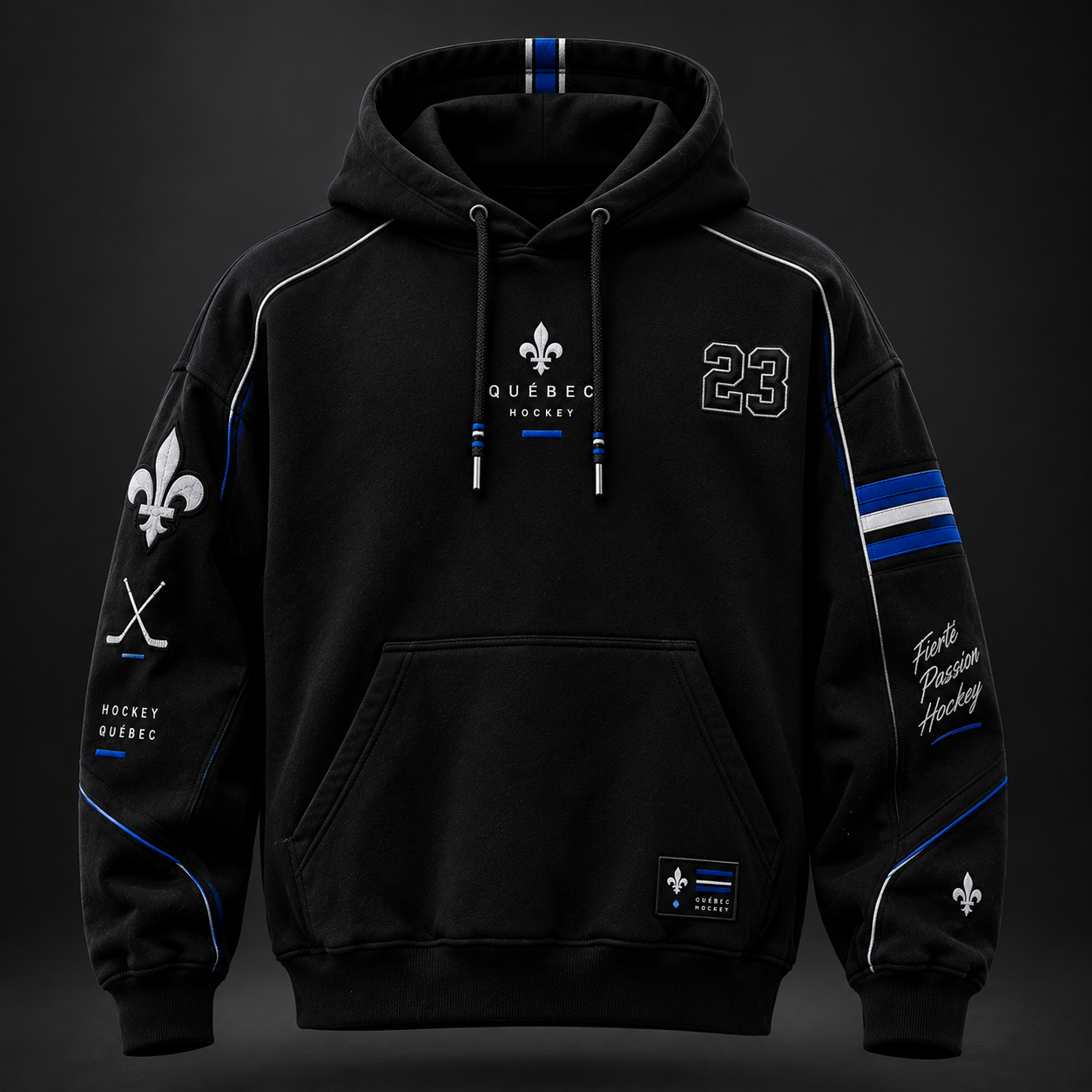 Hoodie Hockey Québec – Fierté & Passion